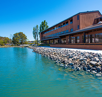 The office building on the water in Mill Valley, California